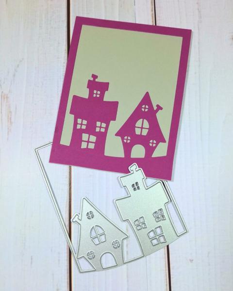 Kulricke Stanzschablone "Halloween Haus Fenster/Insert" Craft Die 