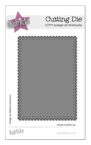 Kulricke Stanzschablone "Aufleger A6 Briefmarke" Craft Die  | Stanze