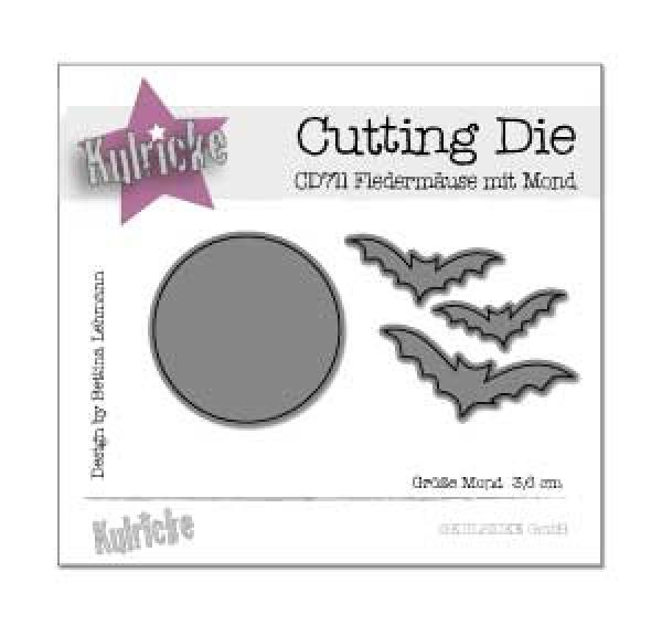 Kulricke Stanzschablone "Fledermäuse mit Mond" Craft Die  | Stanze