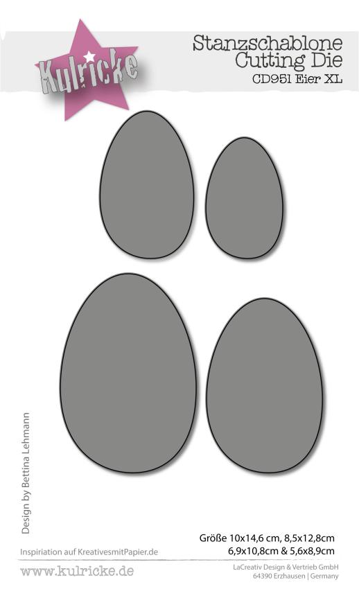 Kulricke Stanzschablone "Eier XL" Craft Die 