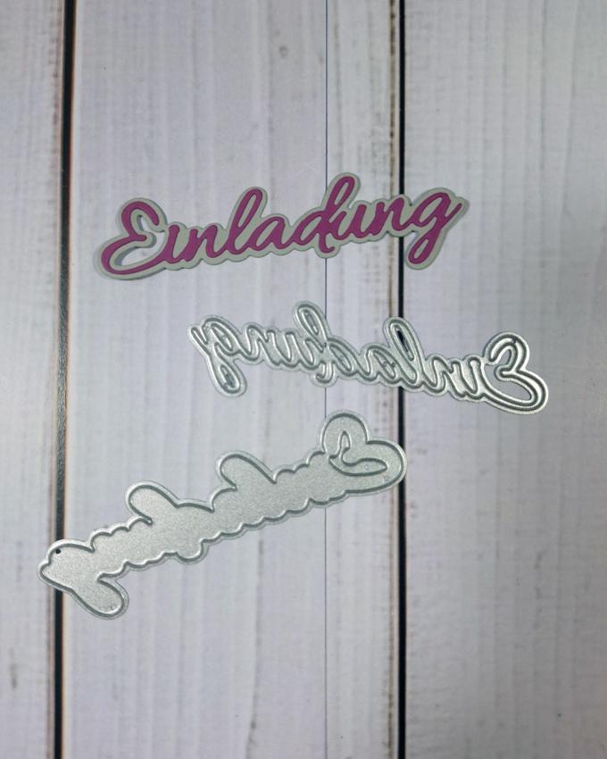 Kulricke Stanzschablone "Einladung mit Schatten" Craft Die 
