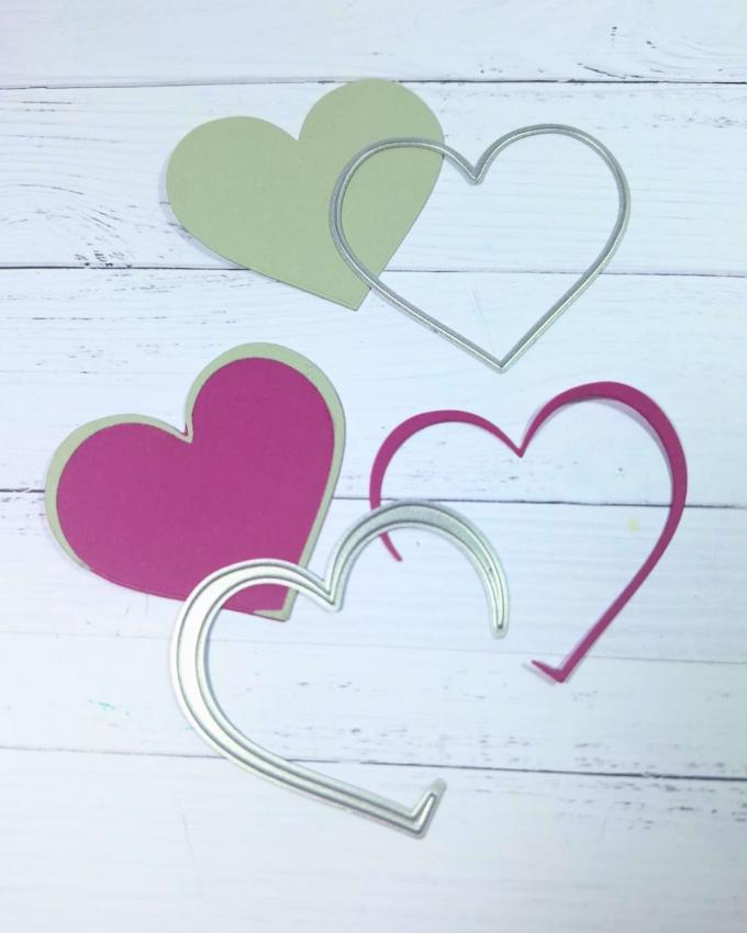 Kulricke Stanzschablone "Herz-Duo" Craft Die 