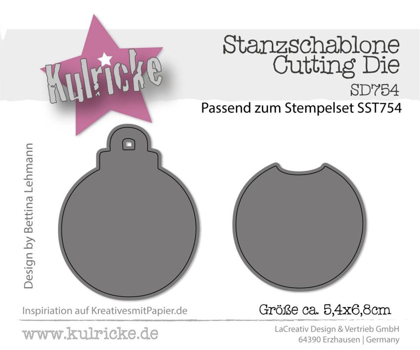 Kulricke Stanzschablone "Weihnachtskugel" Craft Die 