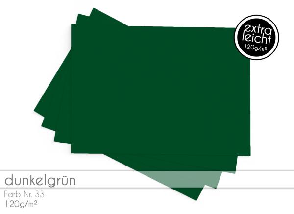 Tonkarton - Tonpapier DIN A4 120g/m² - 25 Bogen in dunkelgrün