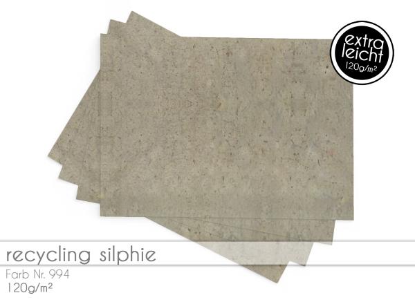 Tonkarton - Tonpapier DIN A4 120g/m² - 25 Bogen in recycling silphie