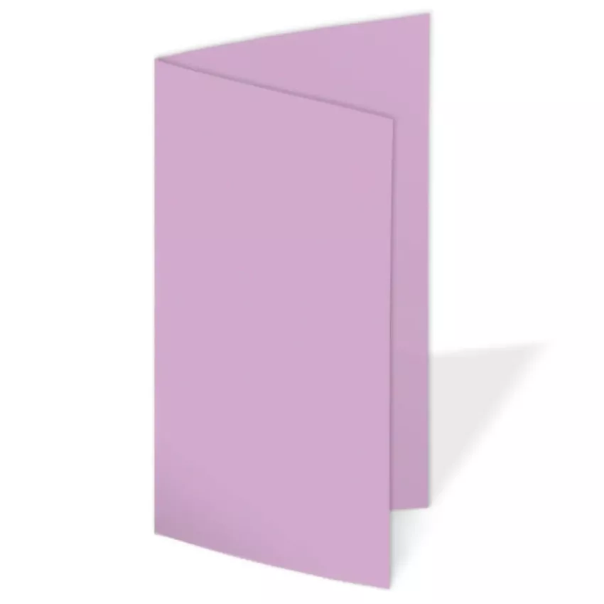 Faltkarte DIN Lang  220g/m²  in lavendel
