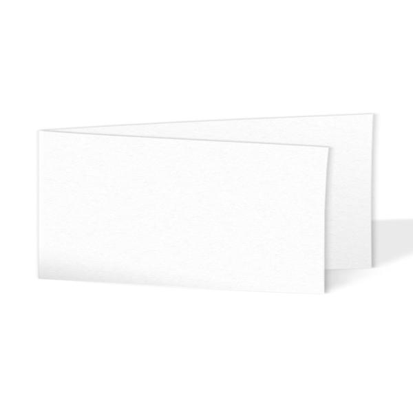 Faltkarte DIN Lang quer 240g/m²  in weiss
