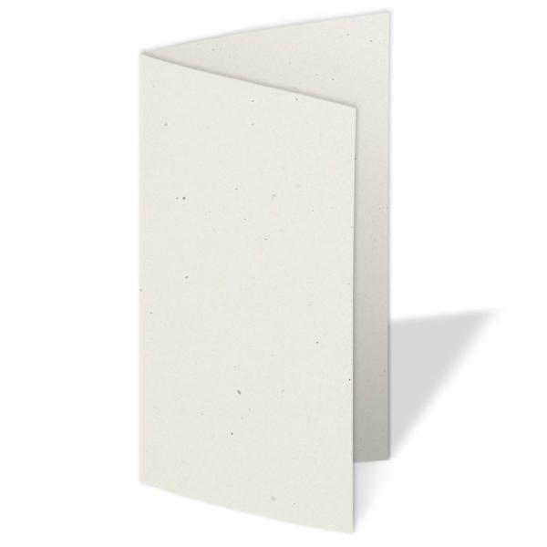Faltkarte DIN Lang  250g/m²  in recycling wollweiss