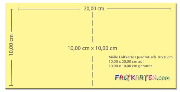 Doppelkarte - Faltkarte 10x10cm, 240g/m² in weihnachtsrot