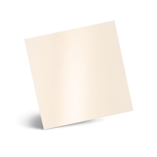 Karte - Einlegekarte 15x15 cm 300g/m² in metallic champagner