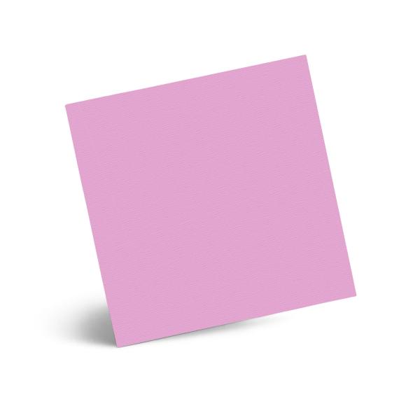 Karte - Einlegekarte 15x15 cm 210g/m² in struktur blütenrosa