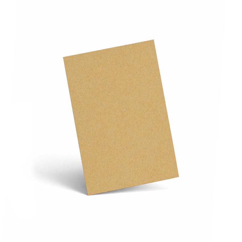 Karte - Einlegekarte DIN A6 220g/m² in kraft sand