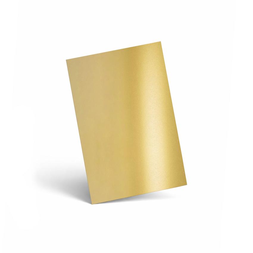 Karte - Einlegekarte DIN A6 250g/m² in metallic gold