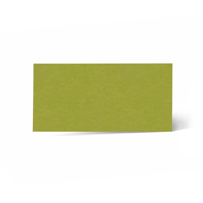 Karte - Einlegekarte DIN Lang 220g/m² in kraft grün