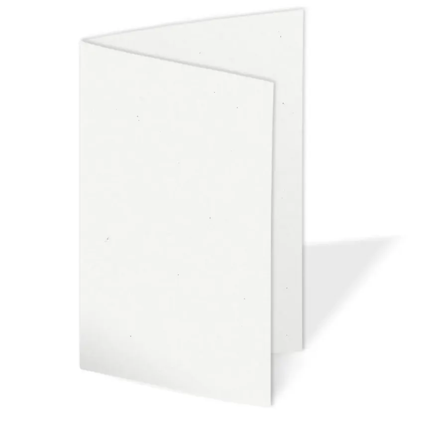 Faltkarte 220g/m² DIN A7 in puderweiss