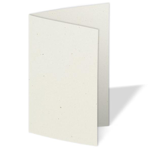 Faltkarte 250g/m² DIN A7 in recycling wollweiss