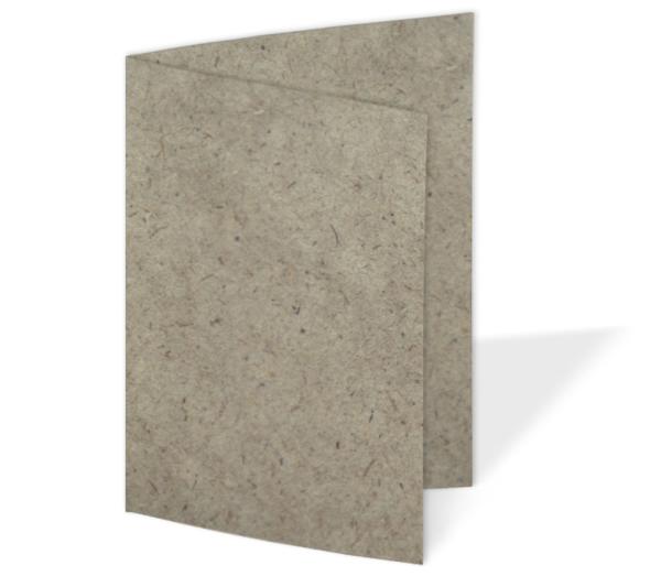 Doppelkarte - Faltkarte 200g/m² DIN B6 in recycling silphie
