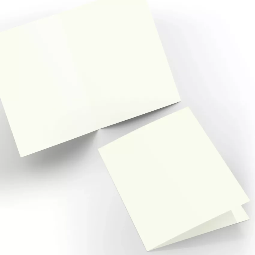 Doppelkarte - Faltkarte 240g/m² DIN A6 in elfenbein