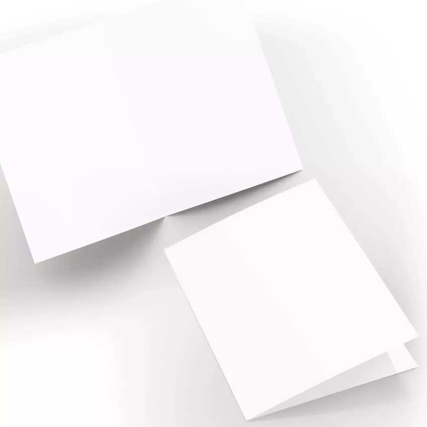Doppelkarte - Faltkarte 240g/m² DIN A6 in weiss