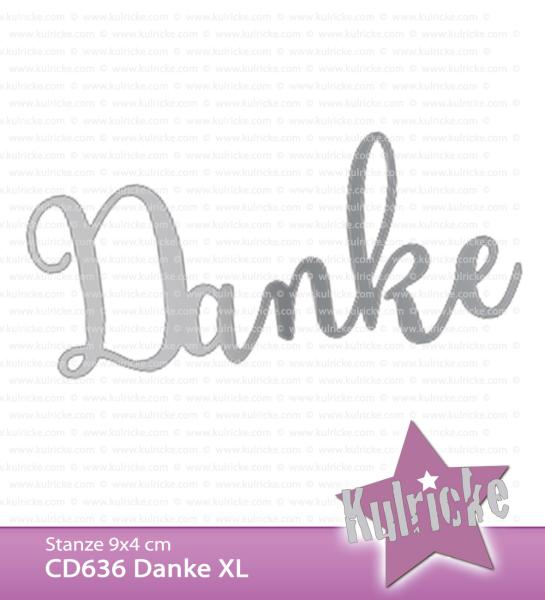 Kulricke Stanzschablone "Danke XL" Craft Die | Stanze