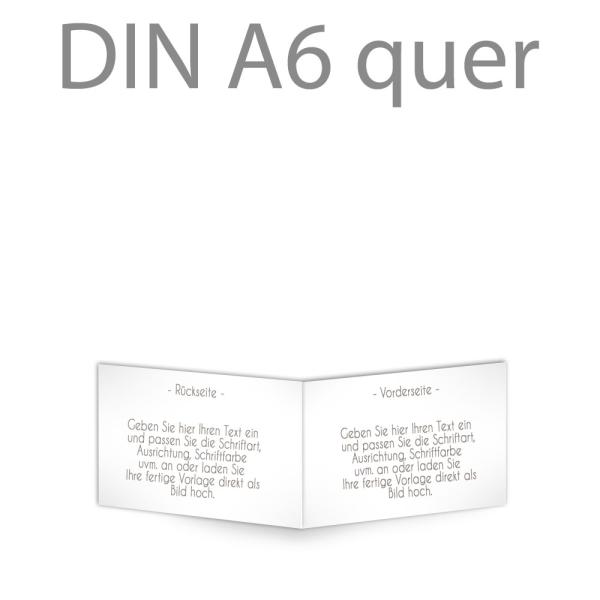 Klappkarte DIN A6 quer