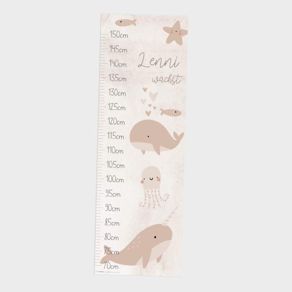 Messleiste "Am Meer" | Messlatte | Geschenkidee | Personalisiertes Geschenk | Kinderzimmerdeko