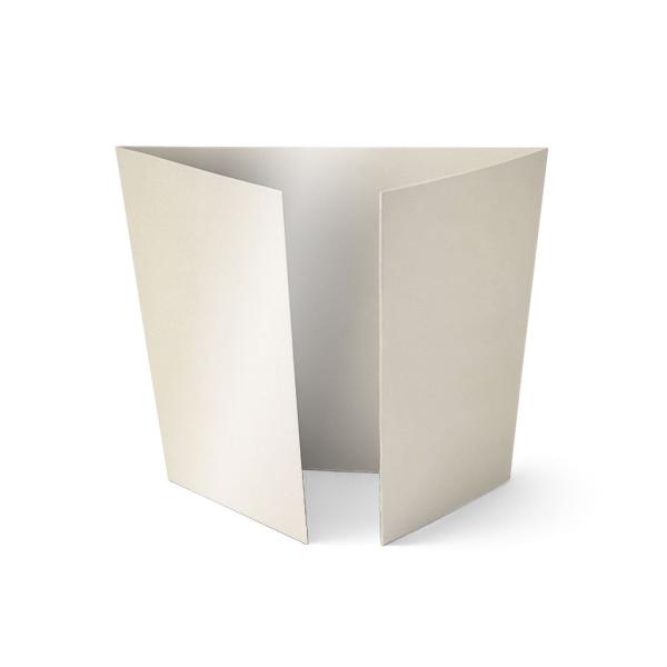 Altarfalz-Karte quadratisch (14,8x14,8cm) 300g/m² in metallic champagner