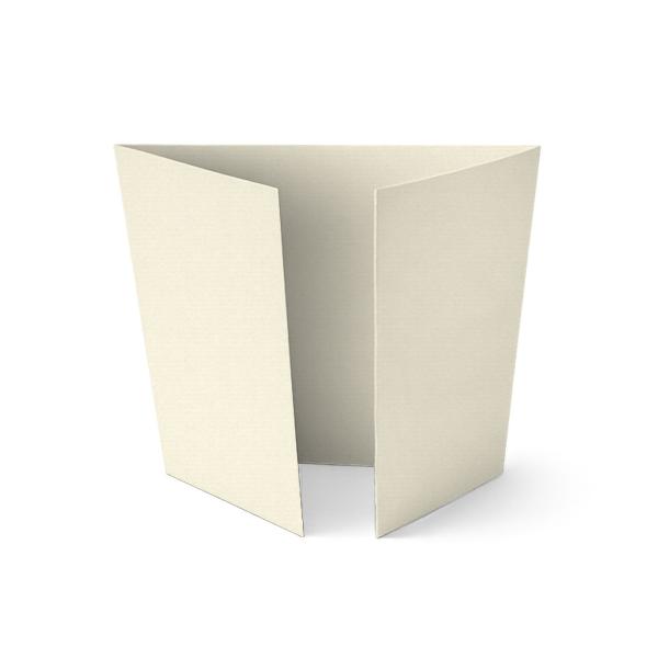 Altarfalz-Karte quadratisch (14,8x14,8cm) 220g/m² in struktur naturell