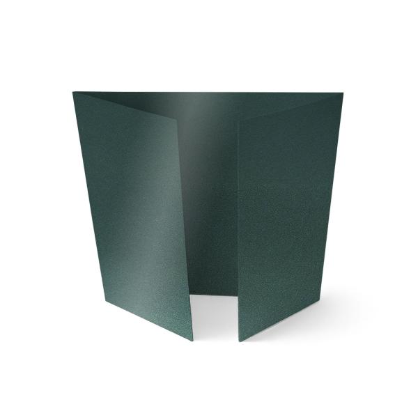 Altarfalz-Karte quadratisch (14,8x14,8cm) 250g/m² in metallic grün