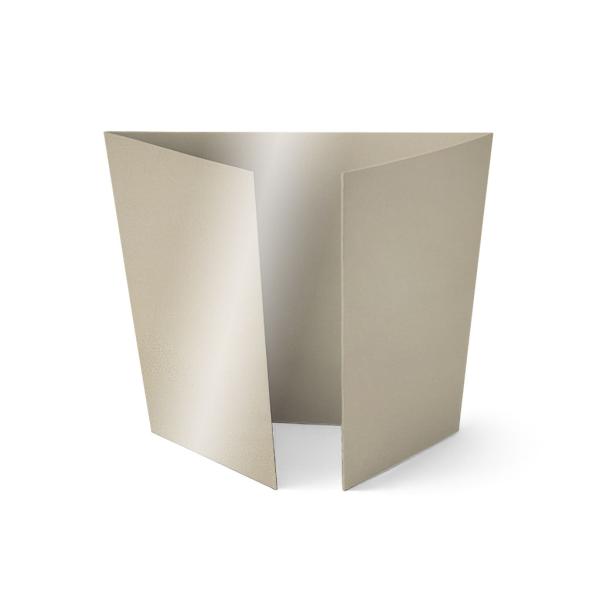 Altarfalz-Karte quadratisch (14,8x14,8cm) 250g/m² in metallic sand