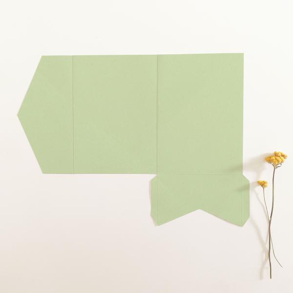 Pocketfold-Karte B6 Recycling "Recycling Kiwi" Exklusiv Line