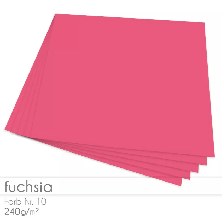Cardstock "Premium" 12"x12"  240g/m² (30,5 x 30,5cm) in fuchsia