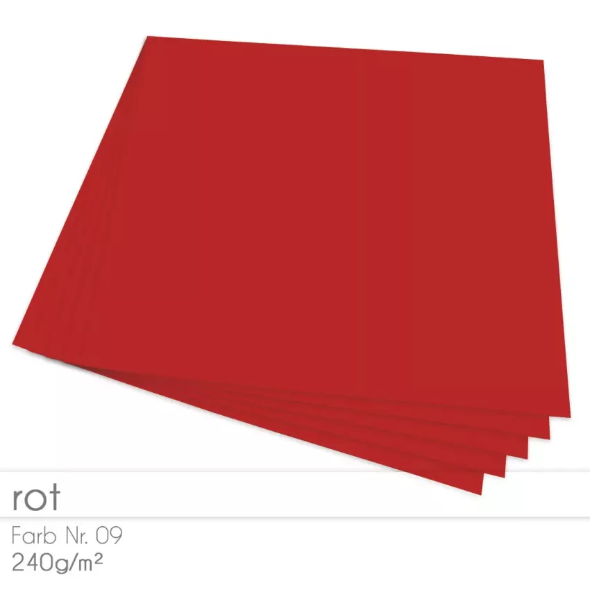 Cardstock "Premium" 12"x12"  240g/m² (30,5 x 30,5cm) in rot