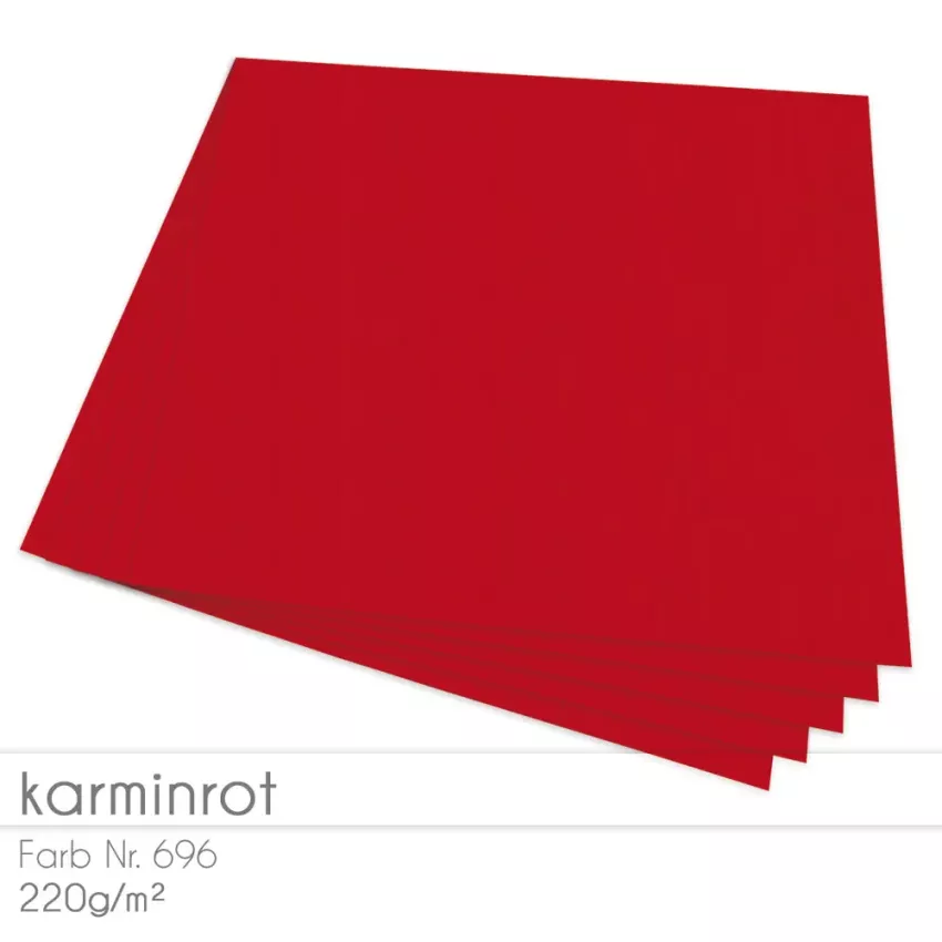 Cardstock "Struktur" 12"x12"  220g/m² (30,5 x 30,5cm) in struktur karminrot