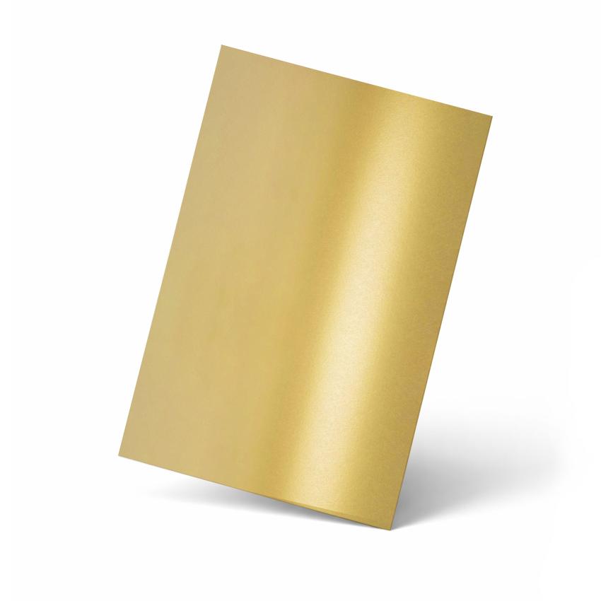 Karte - Einlegekarte DIN B6 250g/m² in metallic gold