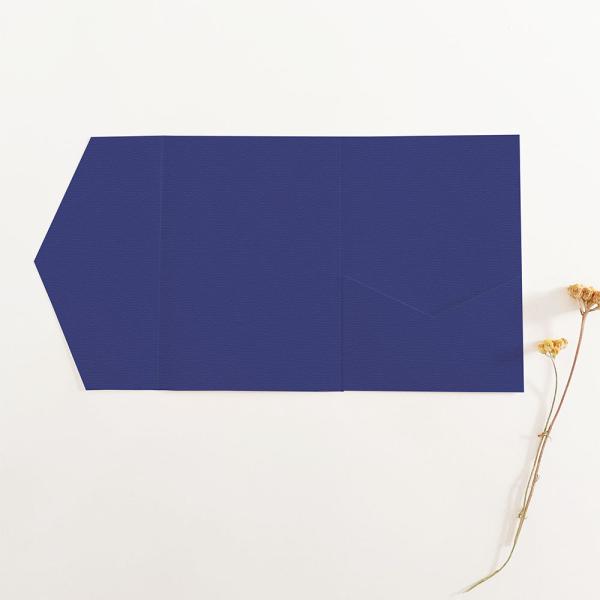 Pocketfold-Karte B6 Struktur-Karton "Struktur Dunkelviolett" Exklusiv Line