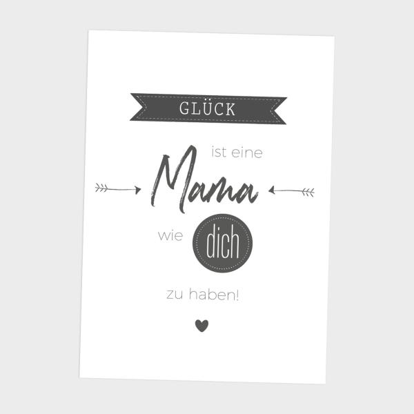 Spruchposter "Black White" | Geschenkidee | Personalisiert | Muttertag | Wanddeko