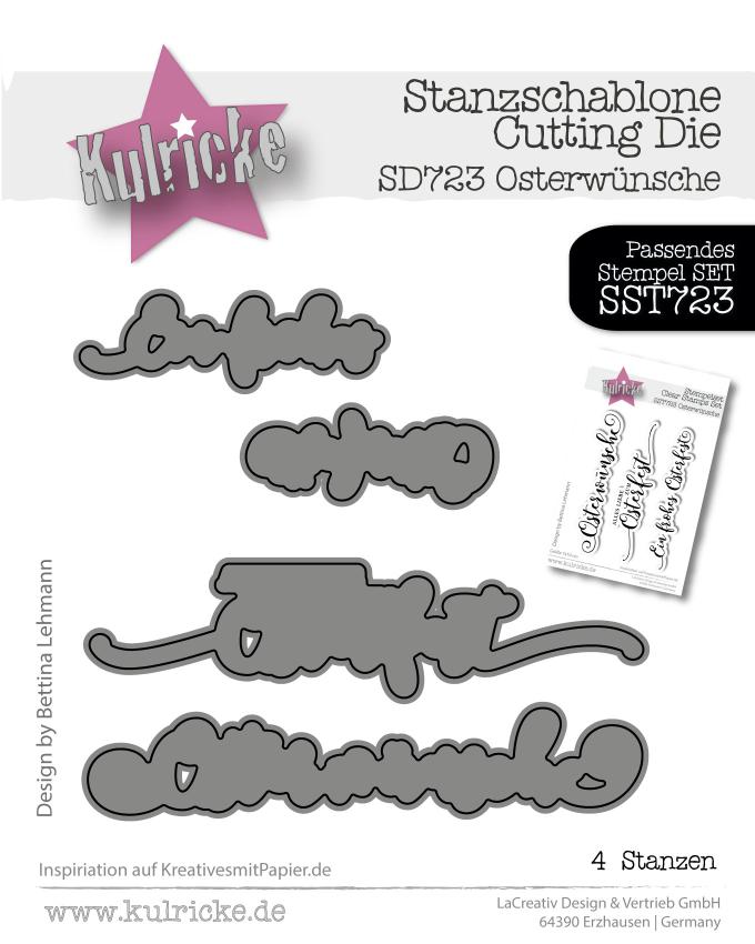Kulricke Stanzschablone "Osterwünsche" Craft Die 