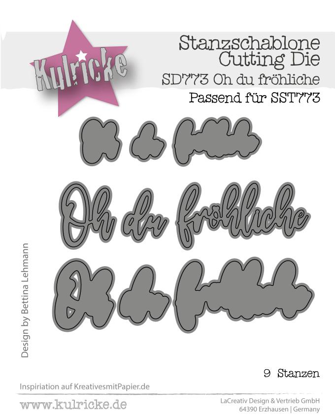 Kulricke Metall Stanzschablone Craft Die "Oh du Fröhliche"