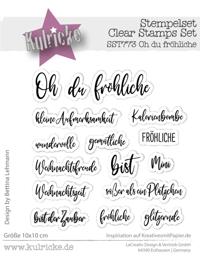Kulricke Stempelset "Oh du Fröhliche" Clear Stamp