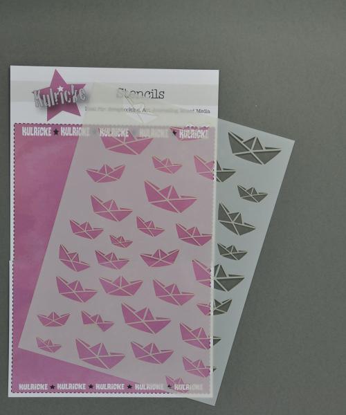 Stencil "Faltboot - Papierboot" - Kulricke