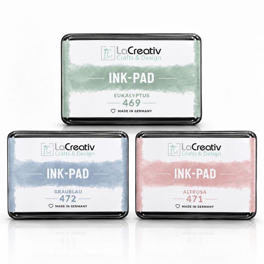 LaCreativ Ink-Pad – Stempelkissen-Set Lieblingsfarben
