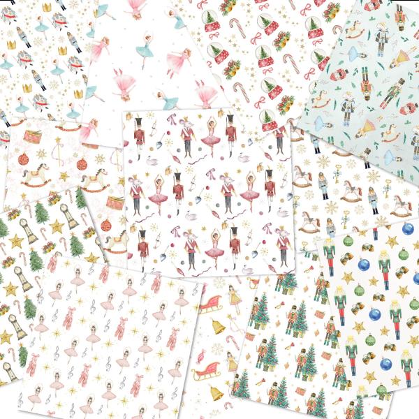 LaCreativ - Designpapier "Der Nussknacker" Paper Pack 6x6" - 24 Bogen