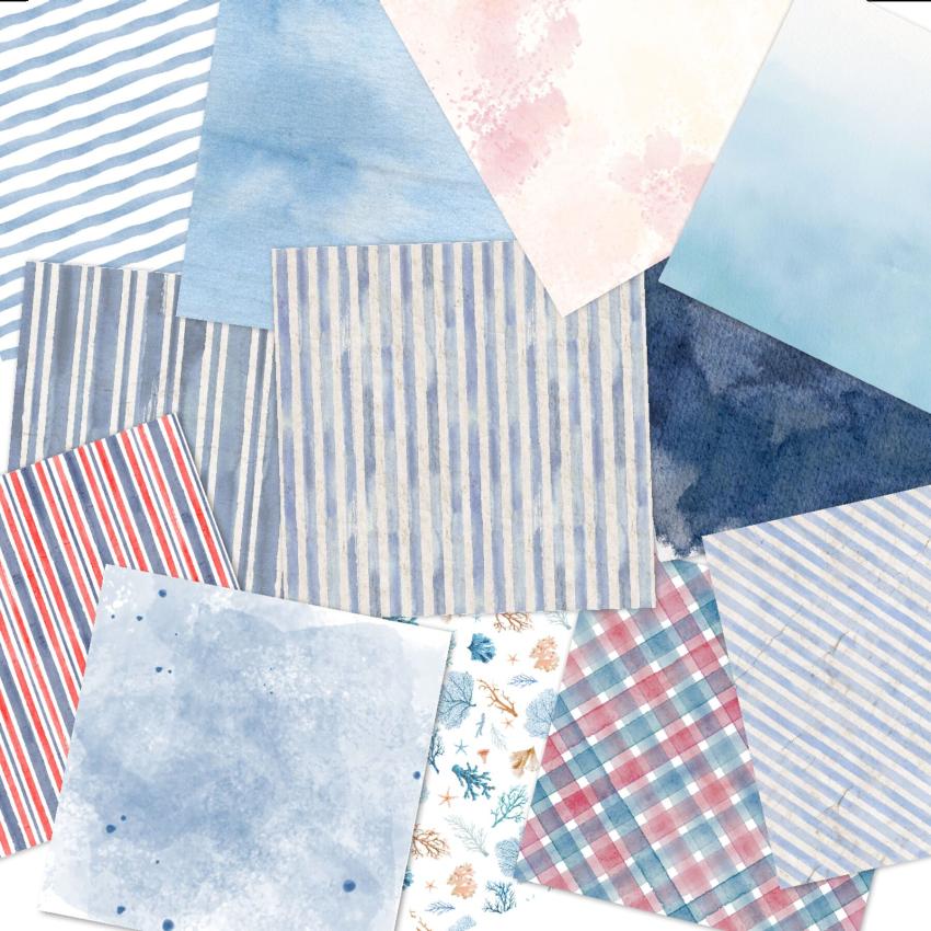LaCreativ - Designpapier "Liebe zum Meer" Paper Pack 6x6" - 24 Bogen
