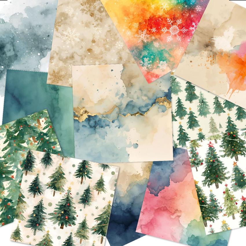 LaCreativ - Designpapier "Oh Tannenbaum" Paper Pack 6x6" - 24 Bogen