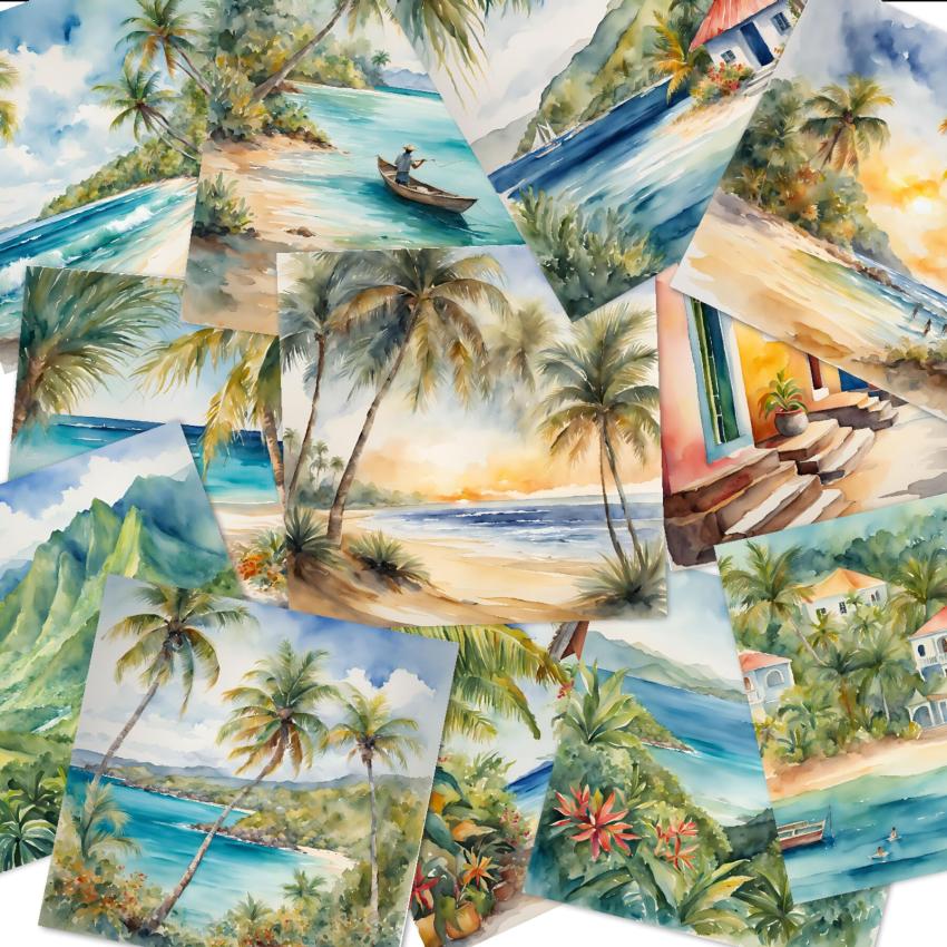 LaCreativ - Designpapier "Palmenparadies" Paper Pack 6x6" - 24 Bogen