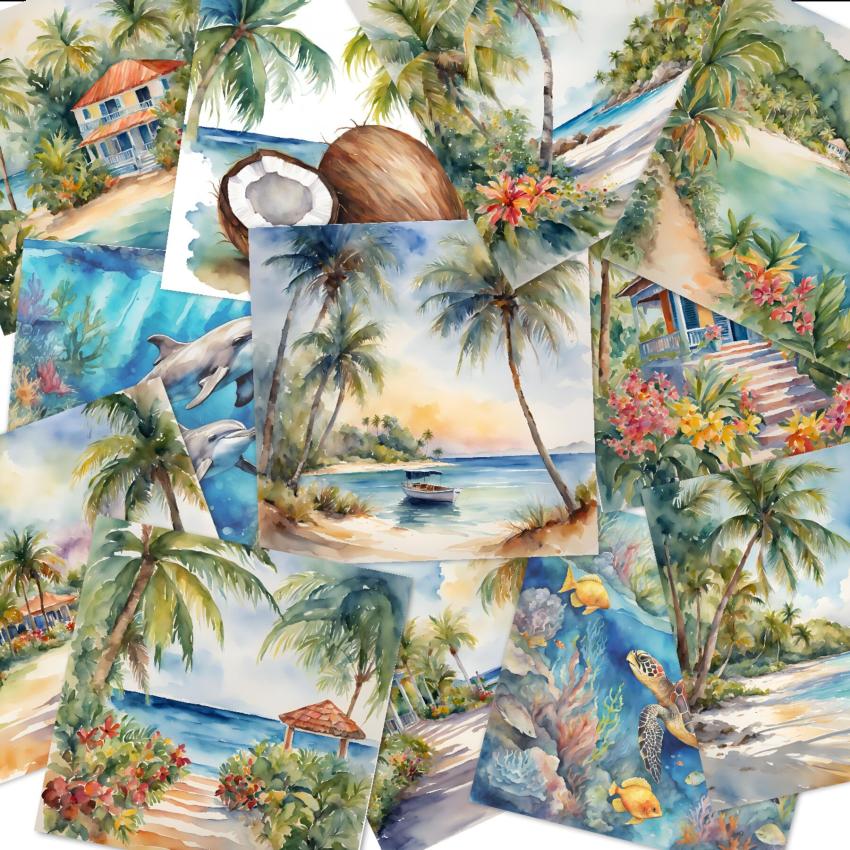 LaCreativ - Designpapier "Palmenparadies" Paper Pack 6x6" - 24 Bogen