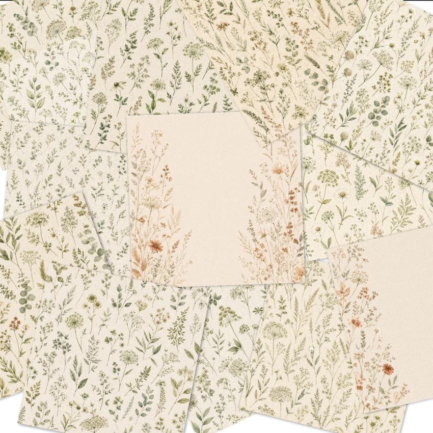 LaCreativ - Designpapier "Trockenblumen" Paper Pack 6x6" - 24 Bogen