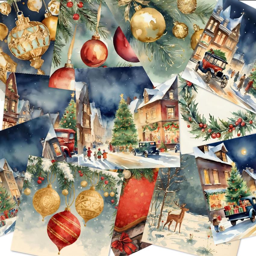 LaCreativ - Designpapier "Weihnachtszauber 1920" Paper Pack 6x6" - 24 Bogen