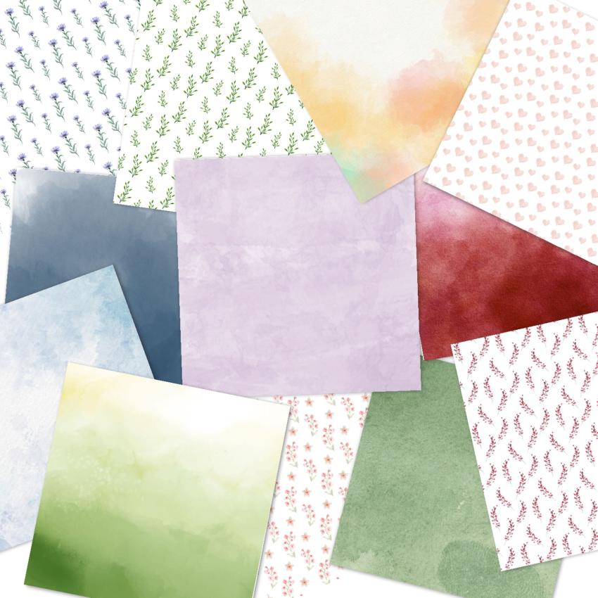 LaCreativ - Designpapier "Wir lieben Camping" Paper Pack 6x6" - 24 Bogen